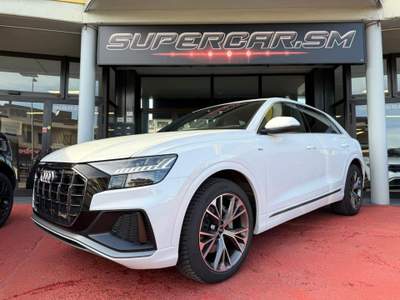 Audi Q8 50 TDI QUATTRO S LINE TETTO PANORAMA ACC 21 Bianco usata Rimini