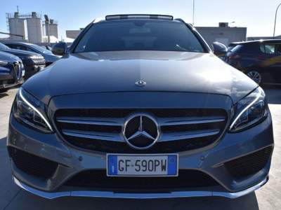Mercedes-Benz Classe C d S.W. Auto Premium *AMG,TETTO,SEDILI RISC.* Grigio usata San Vito dei Normanni