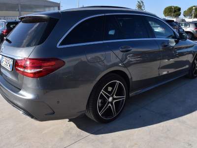 Mercedes-Benz Classe C d S.W. Auto Premium *AMG,TETTO,SEDILI RISC.* Grigio usata San Vito dei Normanni