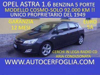 Opel Astra 5p 1.6 Cosmo 115cv-SOLO 92.000 KM !!! Grigio usata Samolaco