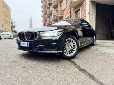 BMW Serie 7 730d D LUXURY NERA PELLE NERA FULL KM 133000! Nero usata Torino