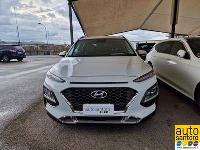 Hyundai Kona 1.6 T-GDI 4WD DCT XPrime Bianco usata Salerno