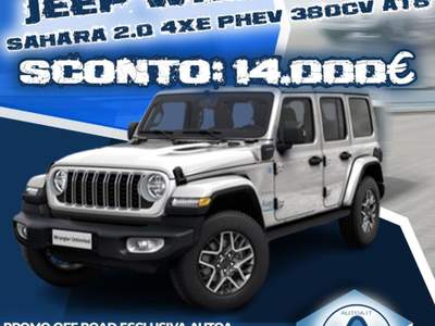 Jeep Wrangler Unlimited 2.0 Turbo Sahara Argento usata Sassari