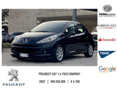 Peugeot 207 HDi 70CV 5p. Energie Nero usata Casarano
