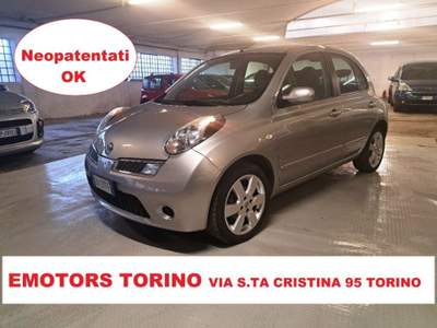 Nissan Micra 1.2 16V 5 porte n-tec **Neopatentati OK** Argento usata Borgaro Torinese