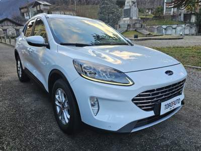 Ford Kuga 2.0 EcoBlue Hybrid 150 CV 2WD Titanium Business Bianco usata Varallo