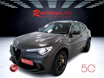 Alfa Romeo Stelvio 2.9 Bi-Turbo V6 510 CV AT8 Quadrifoglio CARBOCERAM Grigio usata Gubbio