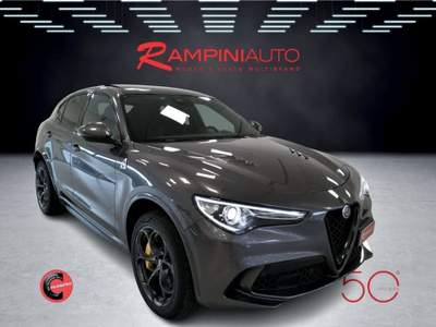 Alfa Romeo Stelvio 2.9 Bi-Turbo V6 510 CV AT8 Quadrifoglio CARBOCERAM Grigio usata Gubbio