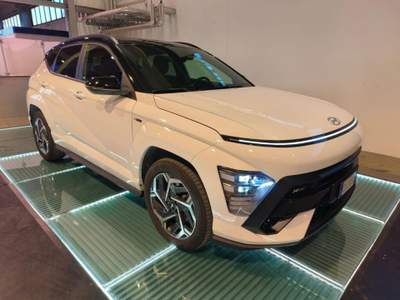 Hyundai Kona HEV 1.6 DCT NLine + Tetto + Tech Pack Bianco usata Reggio nell'Emilia