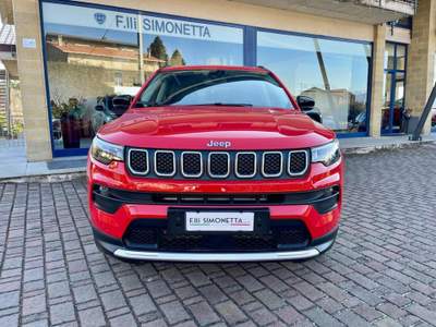 Jeep Compass 1.3 Turbo T4 190 CV PHEV AT6 4xe Limited - KM0 Rosso usata Cadrezzate con Osmate