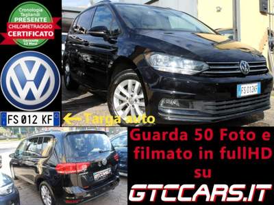 Volkswagen Touran 1.6TDI 115Cv AUT 7P. Nav PDC IVA DEDUCIBILE Nero usata Roma