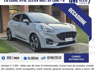 Ford Puma 1.0 EcoBoost Hybrid 125 CV S&S aut. ST-Line X Grigio usata Limbiate