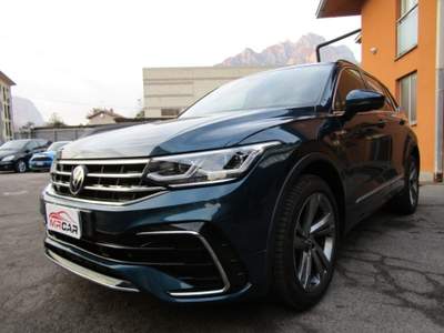 Volkswagen Tiguan 2.0 TDi R-Line RLine R Line 4Motion DSG 73.000 KM Blu/Azzurro usata Lecco