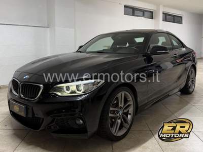 BMW Serie 2 218d d Coupé Msport M-Technic Bi-Xenon Navi Alcantara Nero usata L'Aquila