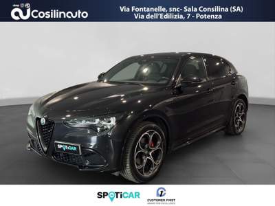 Alfa Romeo Stelvio 2.2 Turbodiesel 210 CV AT8 Q4 VeloceMY24 Nero usata Sala Consilina