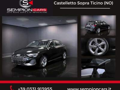 Audi A3 Sportback 35 2.0 tdi S line MY24 Restyling Nero usata Castelletto Sopra Ticino