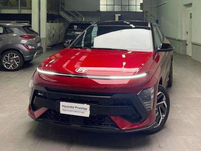 Hyundai Kona 1.6 gdi hev N-LINE my25 2wd dct- PROMO P.IVA Rosso usata Milano