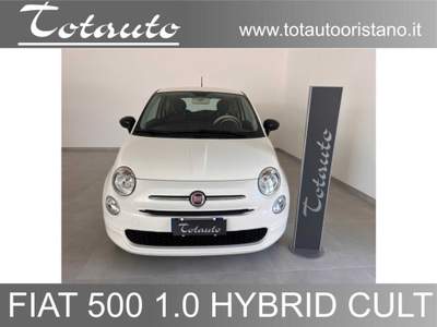 Fiat 500 1.0 Hybrid Cult Bianco usata Ghilarza