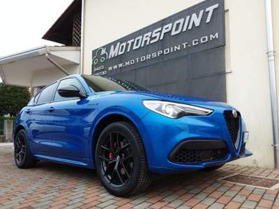 Alfa Romeo Stelvio 2.0 Turbo 280CV Q4 Veloce+Pack TI Blu Misano Blu/Azzurro usata PEDEROBBA