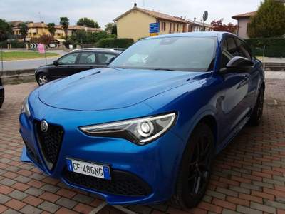Alfa Romeo Stelvio 2.0 Turbo 280CV Q4 Veloce+Pack TI Blu Misano Blu/Azzurro usata PEDEROBBA