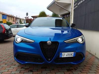 Alfa Romeo Stelvio 2.0 Turbo 280CV Q4 Veloce+Pack TI Blu Misano Blu/Azzurro usata PEDEROBBA