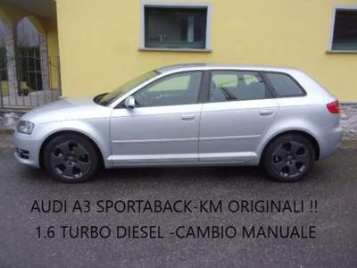 Audi A3 Sportback 1.6 tdi Ambition-MOLTO BELLA !! Grigio usata Samolaco