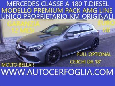 Mercedes-Benz Classe A d Premium my16- PACK AMG LINE !! Grigio usata Samolaco