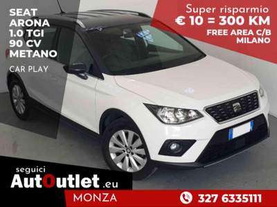 Seat Arona 1.0 TGI BENZINA/METANO Style NEOPATENTATI Bianco usata Monza