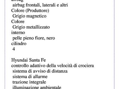 Hyundai Santa Fe 1.6 T-GDi HEV 4WD AT 7 posti Black Line Nero usata Castelnuovo Rangone