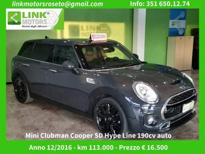 MINI Cooper 2.0 Cooper SD Hype Automatica Grigio usata Roseto degli Abruzzi