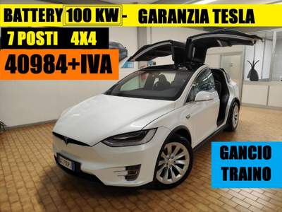 Tesla Model X 2020-kwh 100-POSTI 7-POSTI-GANCIO TRAINO Bianco usata Sarego