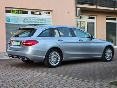 Mercedes-Benz Classe C d S.W. Auto Exclusive E6 AdBlue Argento usata Cava Manara