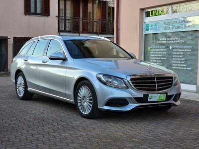 Mercedes-Benz Classe C d S.W. Auto Exclusive E6 AdBlue Argento usata Cava Manara