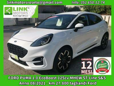 Ford Puma 1.0 EcoBoost Hybrid 125 CV S&S ST-Line Bianco usata Roseto degli Abruzzi