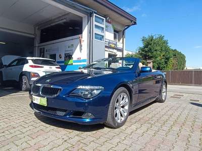 BMW Serie 6 635d d cat Cabrio Blu/Azzurro usata Sergnano