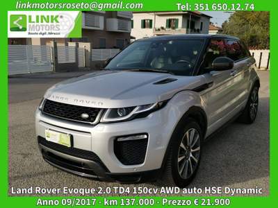 Land Rover Range Rover Evoque 2.0 TD4 150 CV 5p. HSE Dynamic - OTTIME CONDIZIONI Grigio usata Roseto degli Abruzzi
