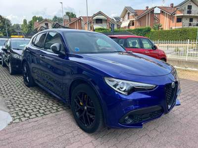 Alfa Romeo Stelvio 2.2 Turbodiesel 210 CV AT8 Q4 Veloce UNICO PROP. Blu/Azzurro usata Rivoli