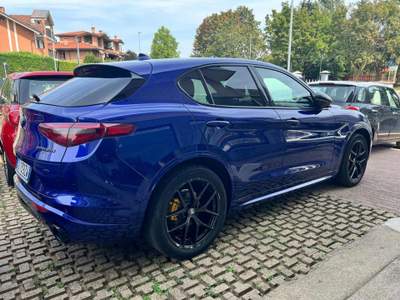 Alfa Romeo Stelvio 2.2 Turbodiesel 210 CV AT8 Q4 Veloce UNICO PROP. Blu/Azzurro usata Rivoli