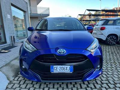 Toyota Yaris 1.5 Hybrid 5 porte Premiere occasione Blu/Azzurro usata Rivoli