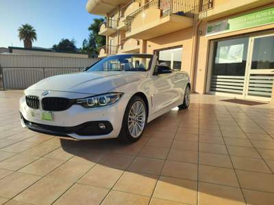 BMW Serie 4 420d d Cabrio Luxury Bianco usata Agrigento