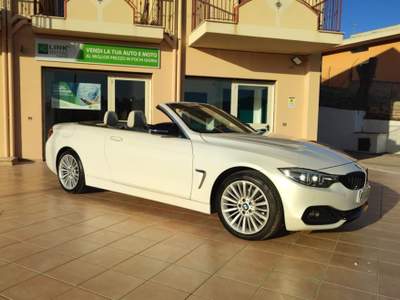 BMW Serie 4 420d d Cabrio Luxury Bianco usata Agrigento