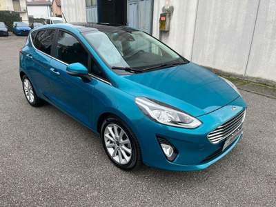 Ford Fiesta 1.0 EcoBoost 100CV 5 porte Titanium Blu/Azzurro usata Lodi