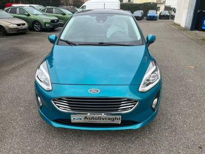 Ford Fiesta 1.0 EcoBoost 100CV 5 porte Titanium Blu/Azzurro usata Lodi