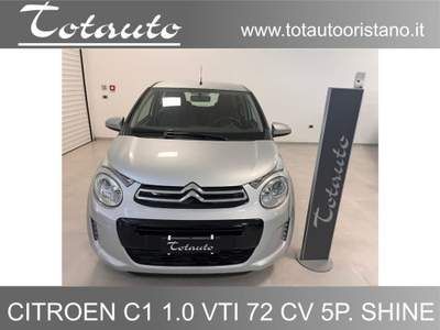 Citroen C1 VTi 72 S&S 5 porte Shine Argento usata Ghilarza