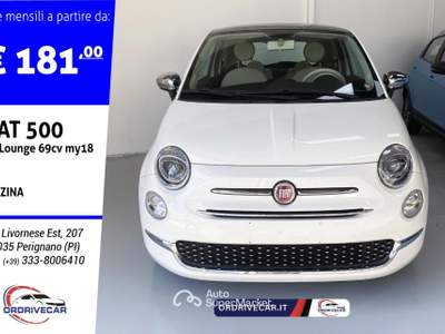 Fiat 500 1.2 Lounge 69cv my18 Bianco usata Perignano