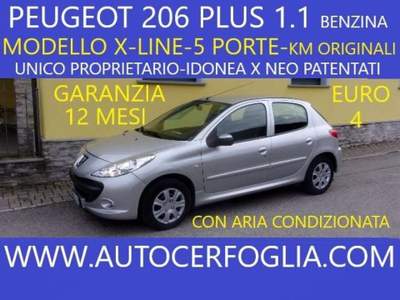 Peugeot 206 Plus 5p 1.1 X-Line-UNICO PROPRIETARIO !! Grigio usata Samolaco