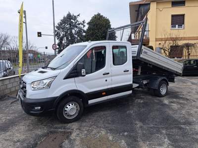 Ford Transit 350 2.0 EcoB.130CV  PL-RG RIBALTABILE DOPPIA CABIN Grigio usata Borgaro Torinese