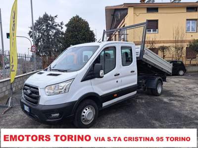 Ford Transit 350 2.0 EcoB.130CV  PL-RG RIBALTABILE DOPPIA CABIN Grigio usata Borgaro Torinese