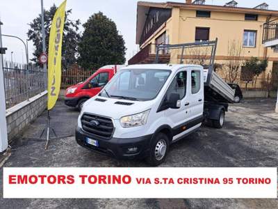 Ford Transit 350 2.0 EcoB.130CV  PL-RG RIBALTABILE DOPPIA CABIN Grigio usata Borgaro Torinese