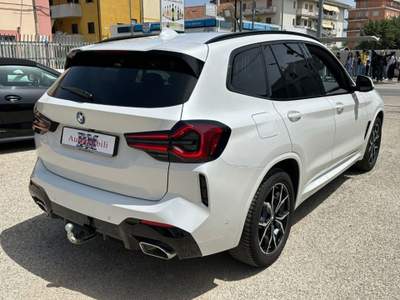 BMW X3 XDRIVE20D MSPORT IVA GTRAINO 48V KAMERA LED PELLE Bianco usata Pescara